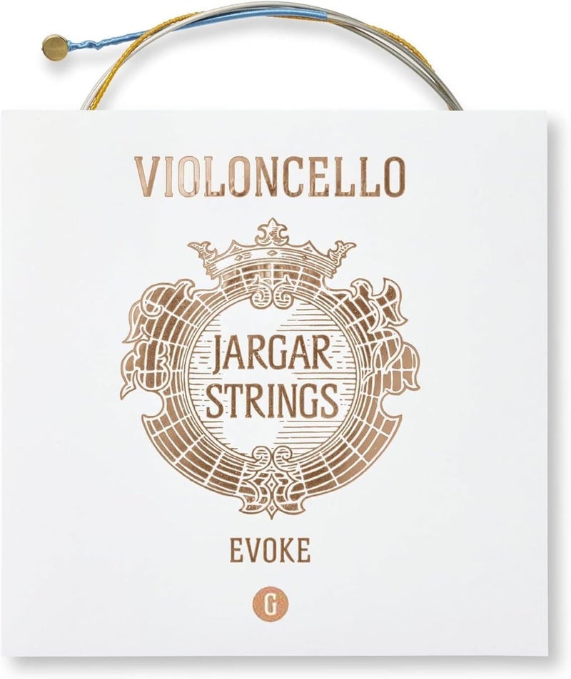JARAGAR Evoke Cello G | Tungsten/Nickel on Steel Core Cello String for Professionals and Aspiring Cellists | Brilliant, Round, and Focused Sound with Elegant Timbre | Made In Denmark | G-String - Image 1